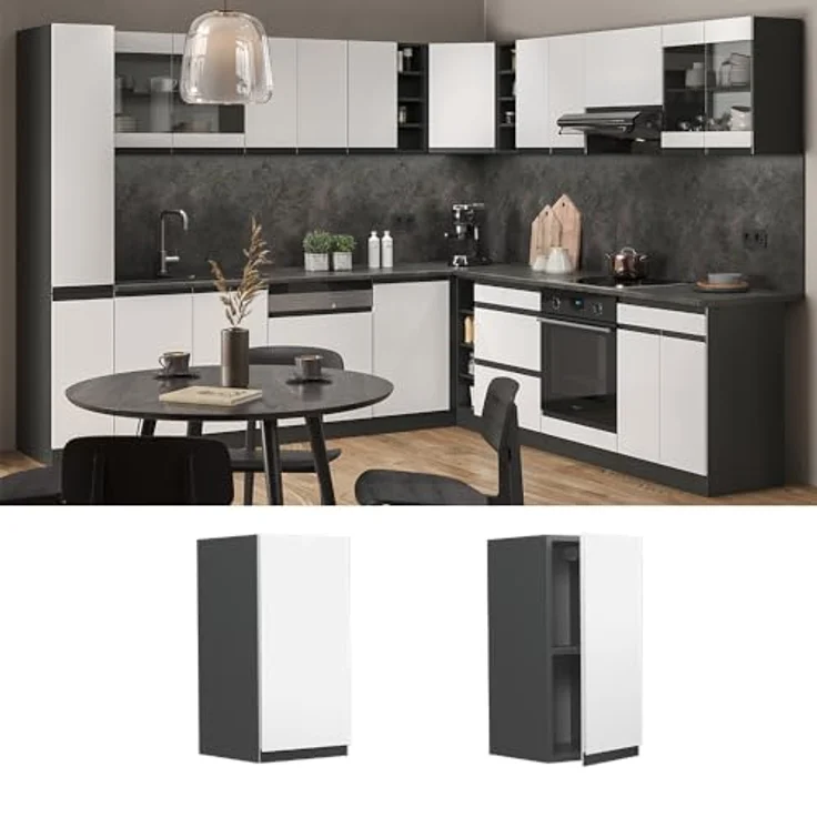 Hängeschrank R-Line Weiß 30 cm J-Shape Vicco – Bild 4