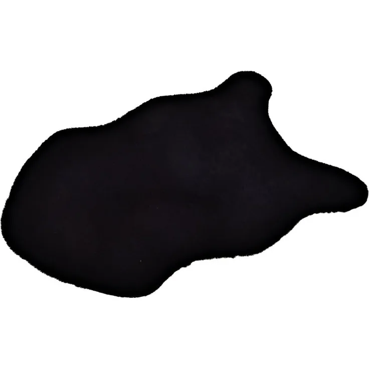 matches21 HOME & HOBBY Fellteppich Großes kurzflor Deko-Fell als Fell-Imitat in 90 x 60 cm schwarz, Höhe: 20 mm, Flauschiges Kunstfell als Fell-Teppich Stuhl-Überwurf Sitzauflage