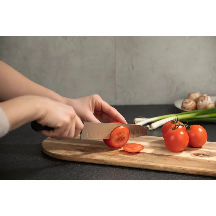 GOURMETmaxx Messerset mit Messerblock 6-tlg. schwarz/silber – Bild 3