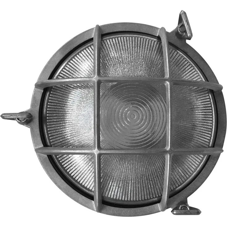 Wandaußenleuchte Nickel Nordlux Polperro IP64 E27 Schiffsarmatur