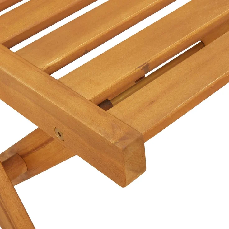 vidaXL Außen Bistro-Stühle 8 stk. Natur Massivholz Akazie 3416286 – Bild 9