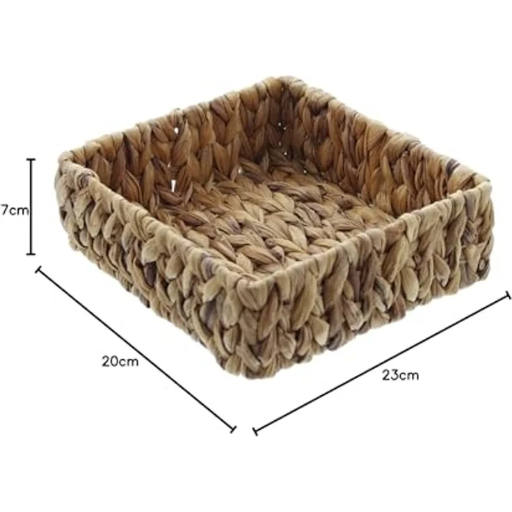 Schale eckig Deko Aufbewahrung Obstschale Tisch Korb Obstkorb 23cm – Bild 4