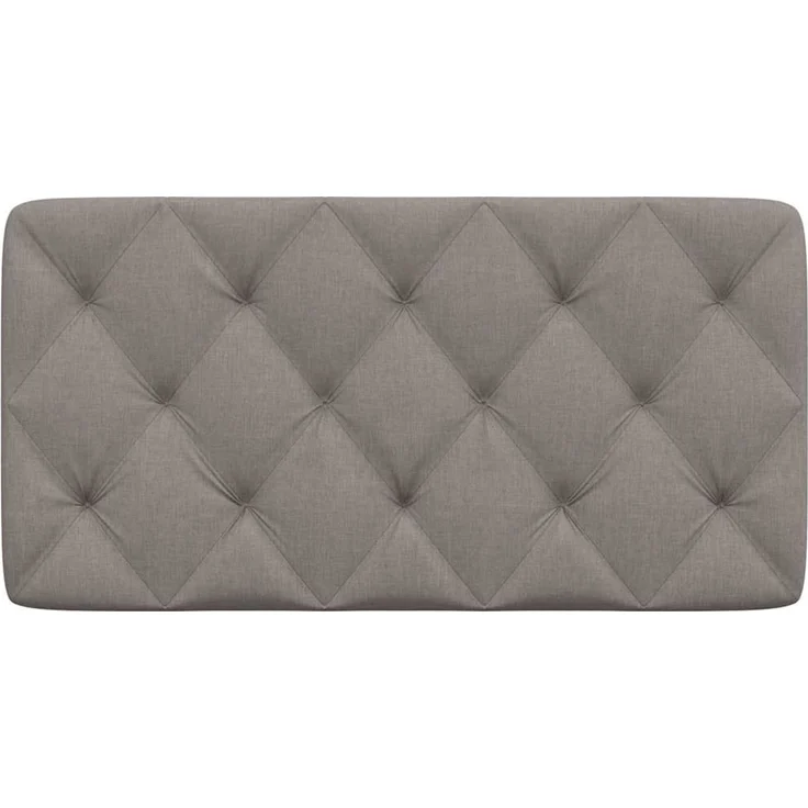 vidaXL Kopfteil-Kissen Taupe 100 cm Stoff – Bild 4