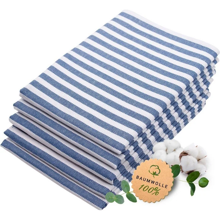 ZOLLNER Geschirrtuch, (Spar-Set, 5-tlg), 50 x 70 cm, 100% Baumwolle, vom Hotelwäschespezialisten – Bild 1
