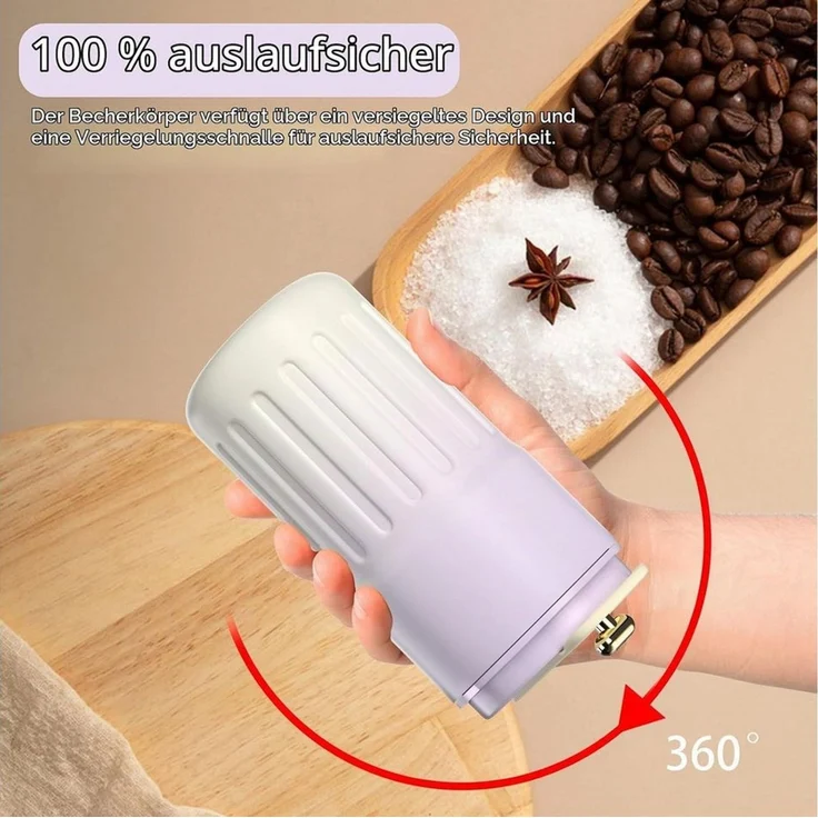 EXTSUD Thermobecher 410ml 316 Edelstahl Kaffeebecher, Digitalanzeige Thermobecher, Lila, 316-Edelstahl und Keramik, Travel Coffee Mug, Isolierter auslaufsicher Termokaffeebecher – Bild 3