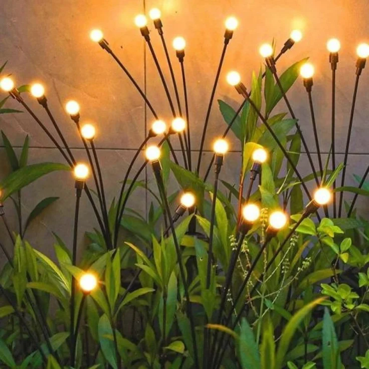 2er Solar Gartenleuchten mit Kugeln – 68 cm LED Solarstecker für Außen – Bild 5