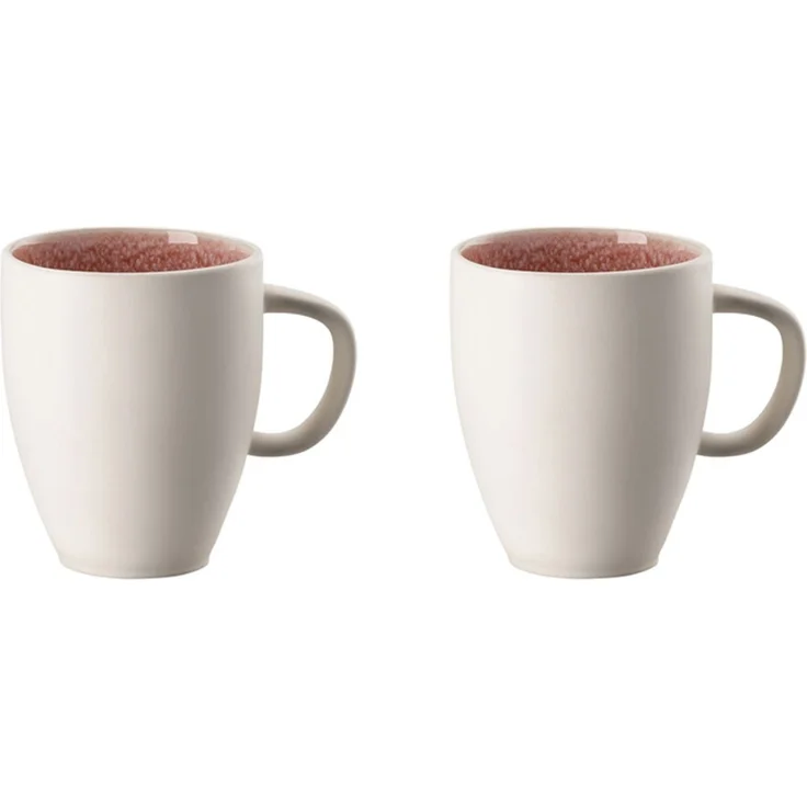 Rosenthal Junto Becher mit Henkel 2er Set Rose Quartz
