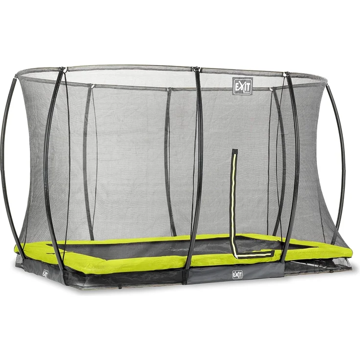 EXIT Trampolin Silhouette Ground Rechteckig + Sicherheitsnetz 214x305 cm grün – Bild 4