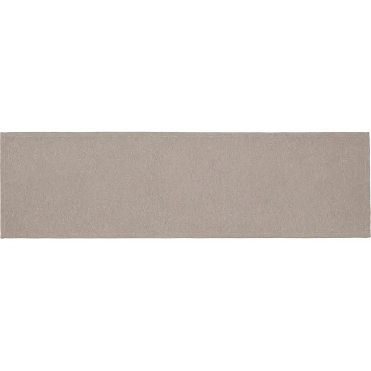 GÖZZE Tischläufer FABRICIO taupe LB 140x40 cm braun Tischdecke Tischband