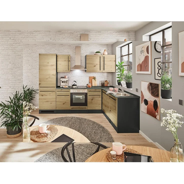 BASIC by Balculina Winkelküche Jazz, Stellbreite 280x175 cm, wahlweise mit E-Geräten – Bild 4