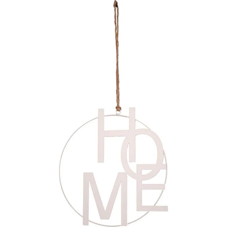 UNUS HOME Wanddekoobjekt Aufhänger HOME (25cm), Hängedeko Wanddeko Fensterdeko Hausdeko Flurdeko