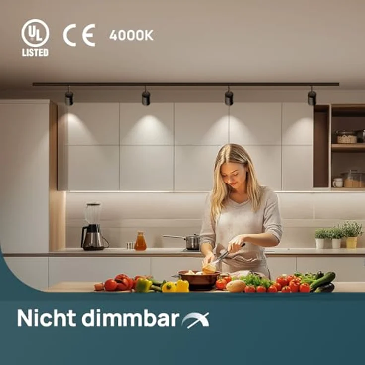 Linkind Ultraeffiziente GU10 LED Birne, 2W=50W, 4000K Neutralweiß von Energieeffizienz-Label-A, Nicht Dimmbar GU10 Glühbirne 360Lm, 36° Mittlerer Abstrahlwinkel, Klasse A LED Birne, 6 Stück – Bild 6