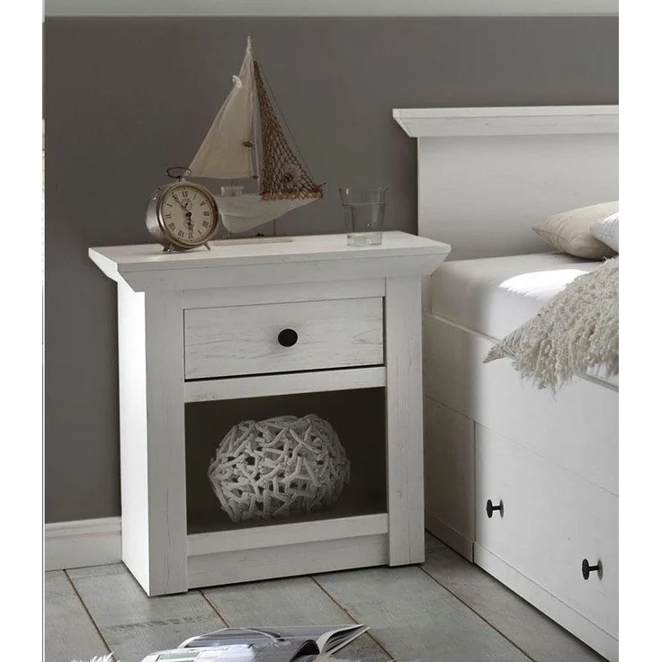 Home affaire Nachtkonsole California, mit offenem Fach und Schubladen, Breite 59 cm – Bild 5