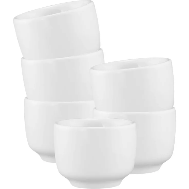 Seltmann Weiden Sento Home Espressotasse ohne Henkel 80 ml 6er Set Weiß