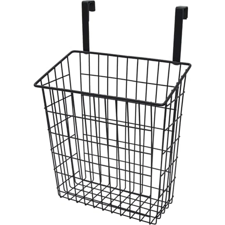 Spetebo Hängekorb Metall schwarz für Schranktüren (Anzahl, 1 St, Stück), Platzsparende Aufbewahrungslösung – Bild 1