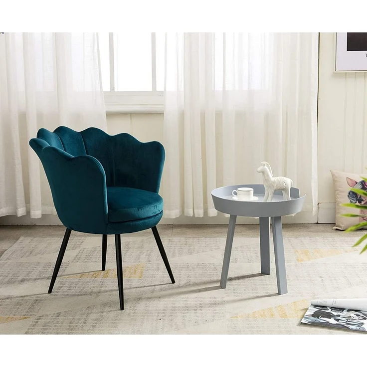 WAHSON OFFICE CHAIRS Loungesessel Sessel Weicher Samt Armlehnstuhl – Bild 3