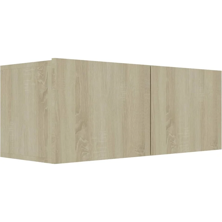 vidaXL TV-Schrank Sonoma-Eiche 80x30x30 cm Holzwerkstoff 801475 – Bild 1