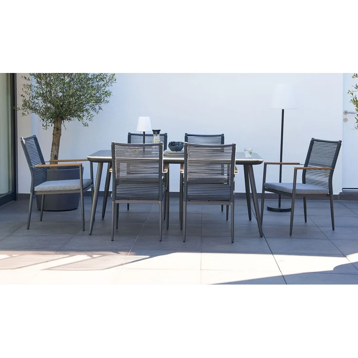 Dining-Set Genua, Rope, Schwarz – Bild 3