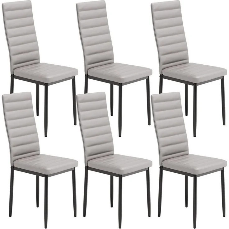 Blishom Esszimmerstuhl Esszimmerstühle 6er-Set, Küchenstuhl mit Gepolstert, 41x50x97 cm (6 St) – Bild 1