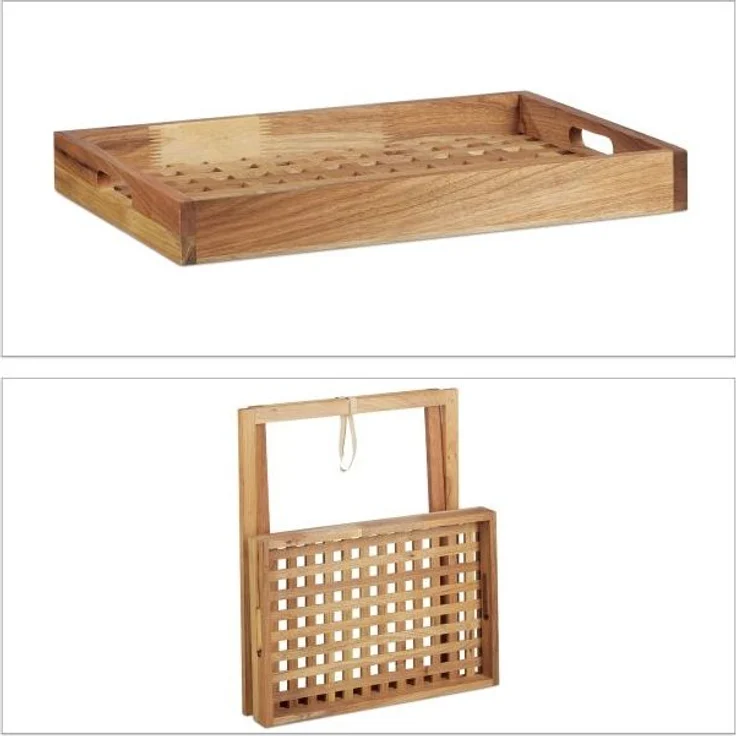 Tabletttisch klappbar Walnuss 10021316 – Bild 9