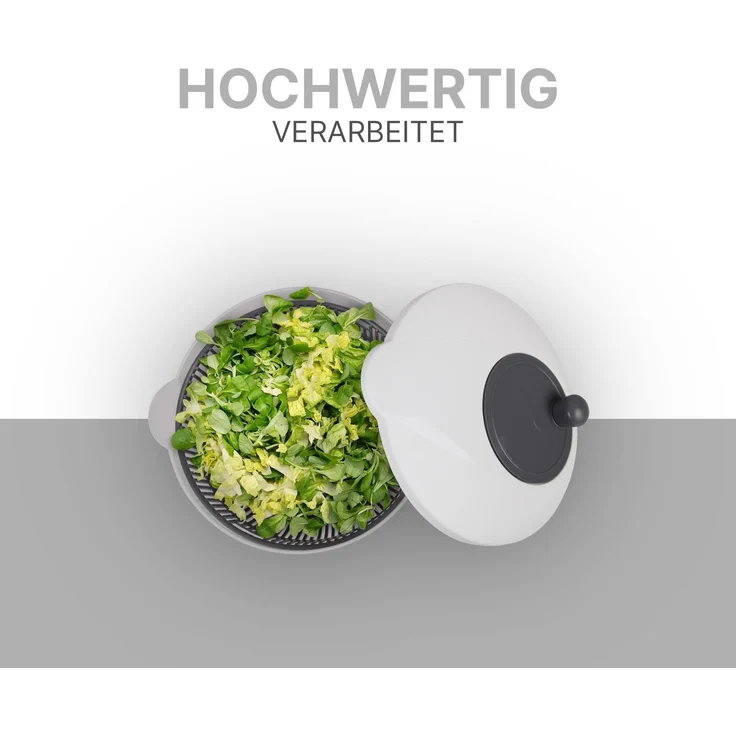 Salatschleuder 2,7 Liter Ø20cm / 4 Liter Ø25cm Grau 4 Liter – Bild 5