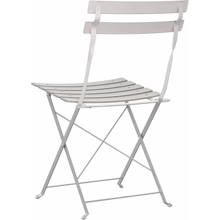 vidaXL Gartenklappstuhl 2 pcs Beige 42 x 46 x 82cm Metall 42002959 – Bild 6