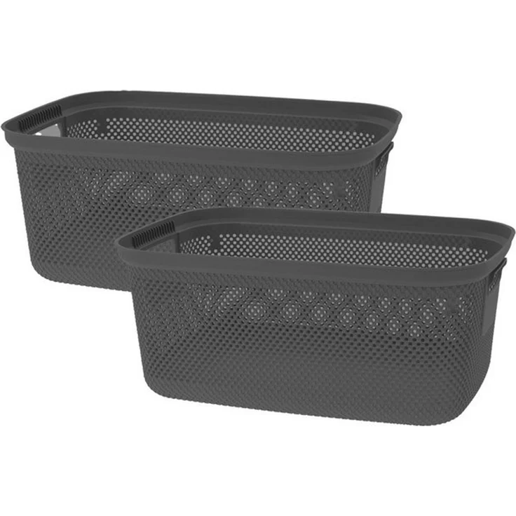 Koopman Wäschekorb Wäschewanne Kunststoff 30 L 4 Farben 2 er SET (2 St), 2er Set, 30 L, Leicht, 4 Farben zur Auswahl – Bild 4