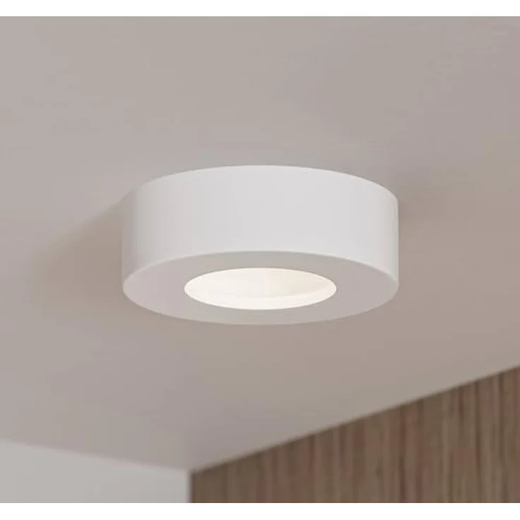 PRIOS LED Deckenleuchte Edwina, moderne Aluminiumlampe in Weiß, 1-flammig, ideal für Badezimmer und Wohnräume – Bild 2