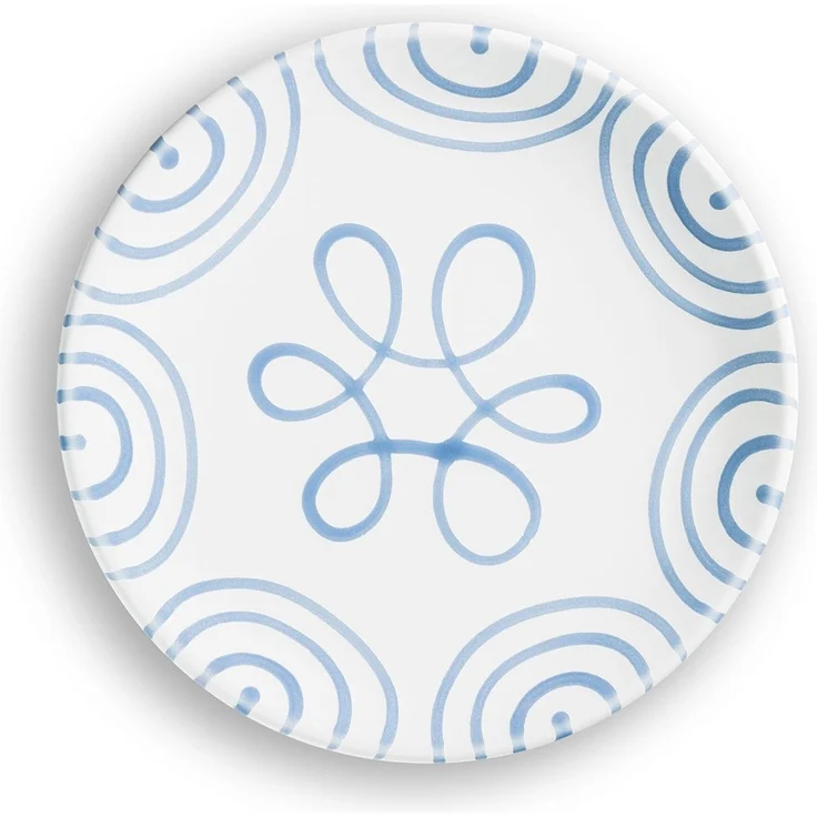 Gmundner Keramik Blaugeflammt, Dessertteller Cup (Ø 20cm) – Bild 2