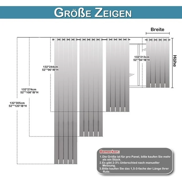 Jibenhome Gardine Vorhang mit Kräuselband Samt Verdunklungsvorhänge, Blickdicht Vorhänge (2 St), Gardinen Wohnzimmer Vorhangschals, B132cm Thermogardine Schlafzimmer – Bild 4