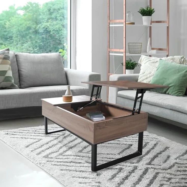 WEBER INDUSTRIES Couchtisch Flower klappbare Platte, weiß, Füße aus verchromtem Metall – Bild 2