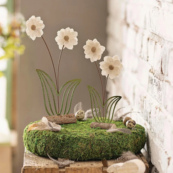Dekoplatte "Moos" Dekoration dekorieren Deko Tischdeko Tisch Arrangement – Bild 4