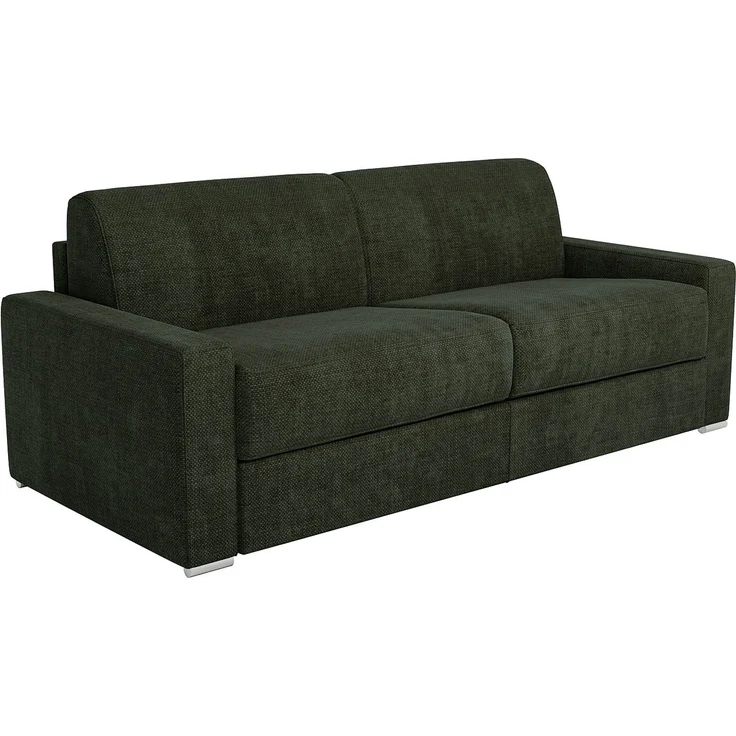 Vente-unique - CALITO - Schlafsofa - Plastik - Kunststoff (PVC), Metall - Grün - 214 x 223 x 85 cm – Bild 5