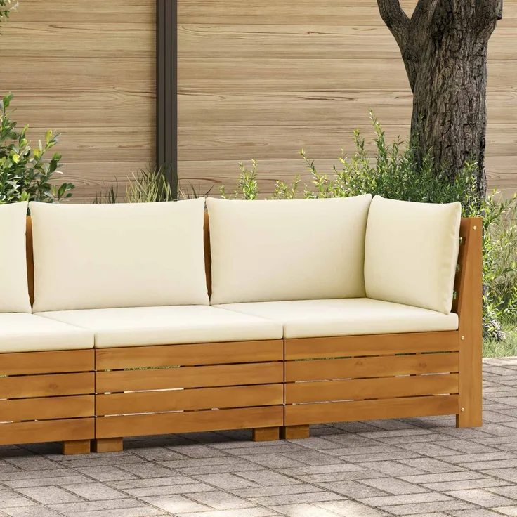 vidaXL Garten-Lounge-Set 2 stk. 2-Sitzer Massivholz Akazie 42022432