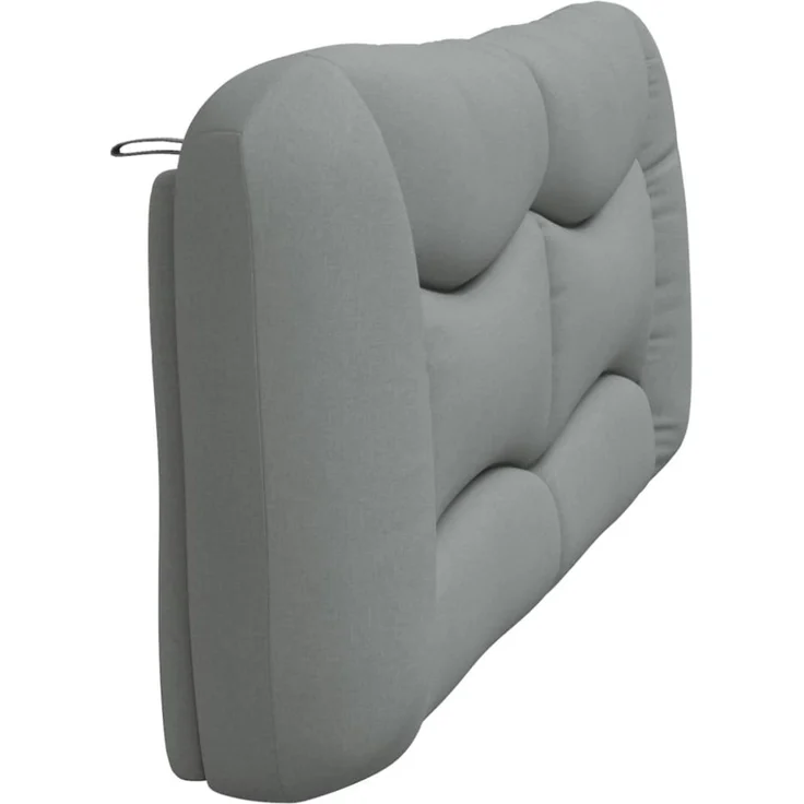 vidaXL Kopfteil-Kissen Hellgrau 200 cm Stoff 374616 – Bild 5