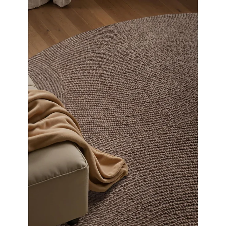 HANSE Home Wollteppich Calmio, auch als Läufer und in rund, rund, Höhe: 18 mm, Handgetuftet, Wolle, Natur, Wohnzimmer, Schlafzimmer, Skandi, Hygge – Bild 5