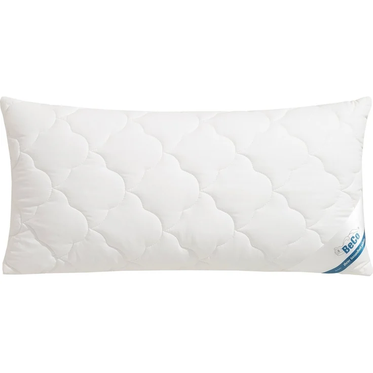 Beco Kopfkissen EcoWell, Füllung: Polyester, Bezug: Bio-Baumwolle oder nachhaltiger Microfaser-Feinbatist samtweich, Rückenschläfer, Seitenschläfer, Kissen in den Größen 40x80 cm und 80x80 cm erhältlich! – Bild 1