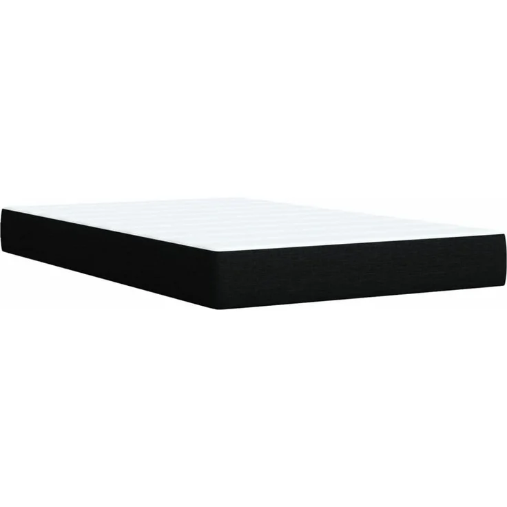 vidaXL Boxspringbett mit Matratze Schwarz 120x200 cm Stoff 3285864 – Bild 10