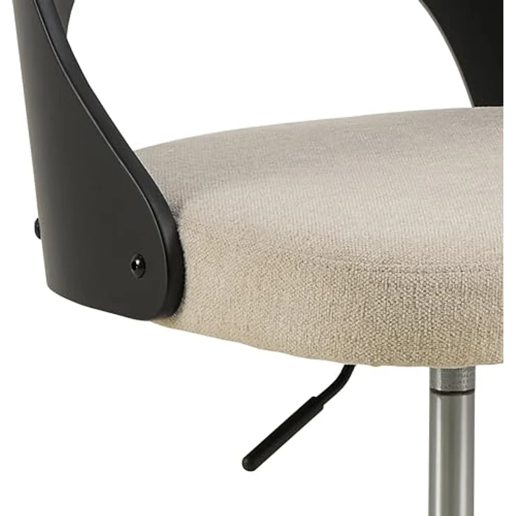 MID.YOU Mid.you Drehstuhl, Schwarz-Beige, Metall/Textil, FSC Mix, 48x89x55.5 cm, Arbeitszimmer – Bild 6