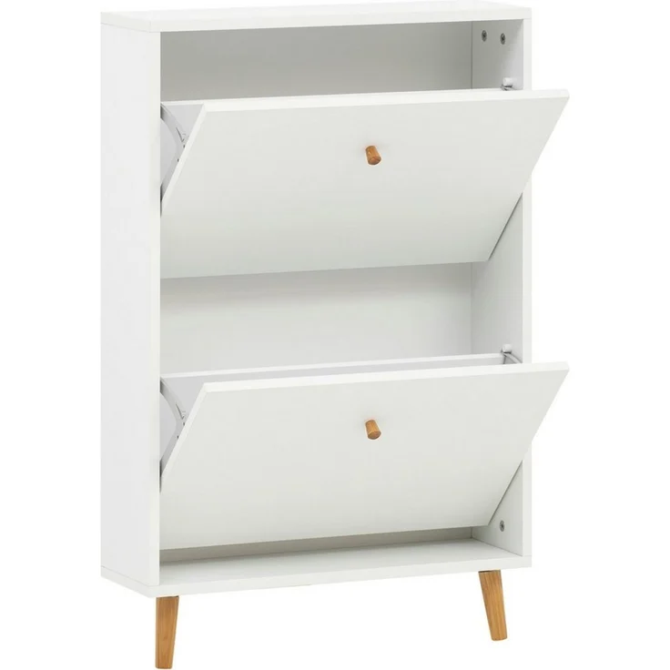 Schildmeyer Bjarne Schuhschrank 158671, weiß matt, 59,8 x 19,5 x 92,2 cm, platzsparend durch geringe Tiefe – Bild 3