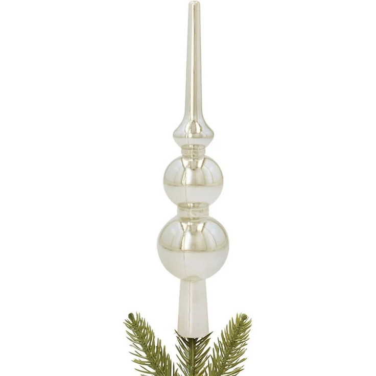 Sarcia. eu Christbaumspitze Goldspitze, kleine Spitze für den Weihnachtsbaum, 20 cm – Bild 1