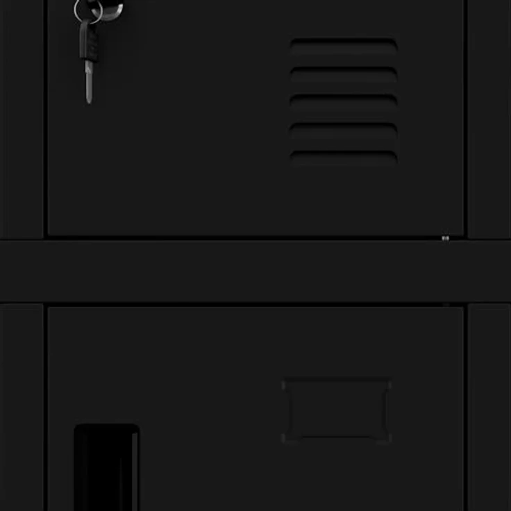 Jan Nowak Umkleideschrank 5B4A Fächerschrank Schließfachschrank mit 20 Fächern Wertfachschrank Metall Pulverbeschichtung 172 cm x 136 cm x 45 cm (H x B x T) (Schwarz) – Bild 8