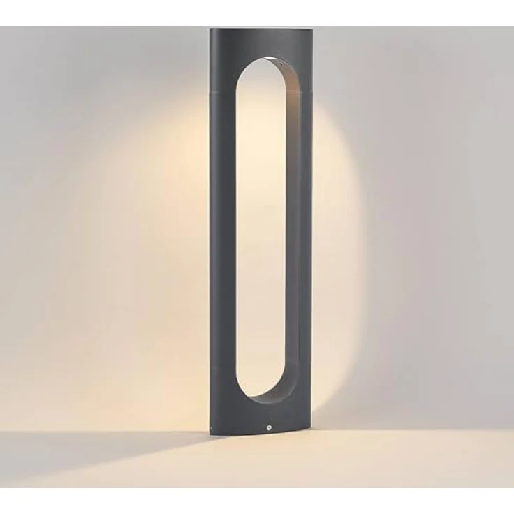 Lucande LED Außenleuchte Fenti, einflammige Wegeleuchte in Schwarz aus Aluminium, IP65 wasserdicht, energiesparend – Bild 4