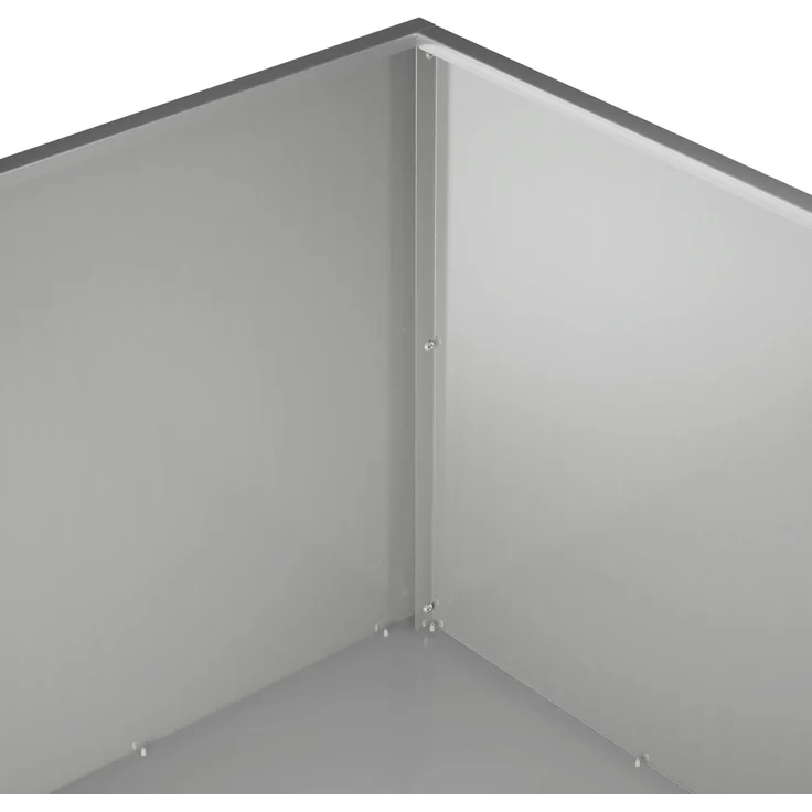vidaXL Garten-Pflanzgefäß 2 stk. Silber 100 x 100 x 40 cm 8005131 – Bild 6