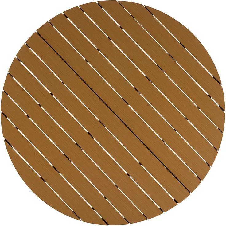 Vente-unique - ZEYVA Gartenessgruppe Metall Grau - B 65 cm125,5 cm x H 74 cm86,5 cm x L 52 cm125,5 cm – Bild 5