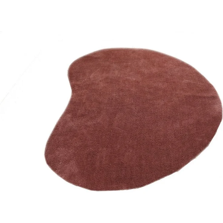 LeGer Home by Lena Gercke Hochflor-Teppich Halrum, einfarbig, besondere Form, modern, U-förmig, Höhe: 25 mm, organische Form, bean shape, kuschelig, Wohnzimmer, Schlafzimmer – Bild 2