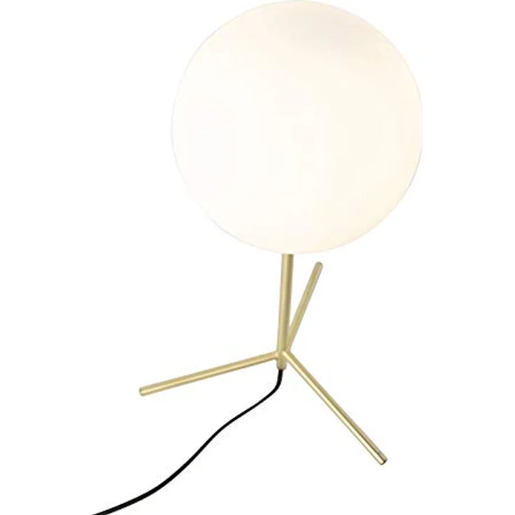 QAZQA Pallon Art Deco Tischlampe, Messing mit Opalglas, 45,5 cm, kugelförmig, E27, dimmbar, für Wohnzimmer und Schlafzimmer – Bild 8