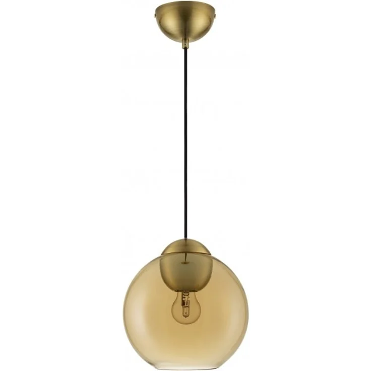 Nova Luce 9009239 MIDORI Pendelleuchte 1-flammig Gold Amber E27 – Bild 2
