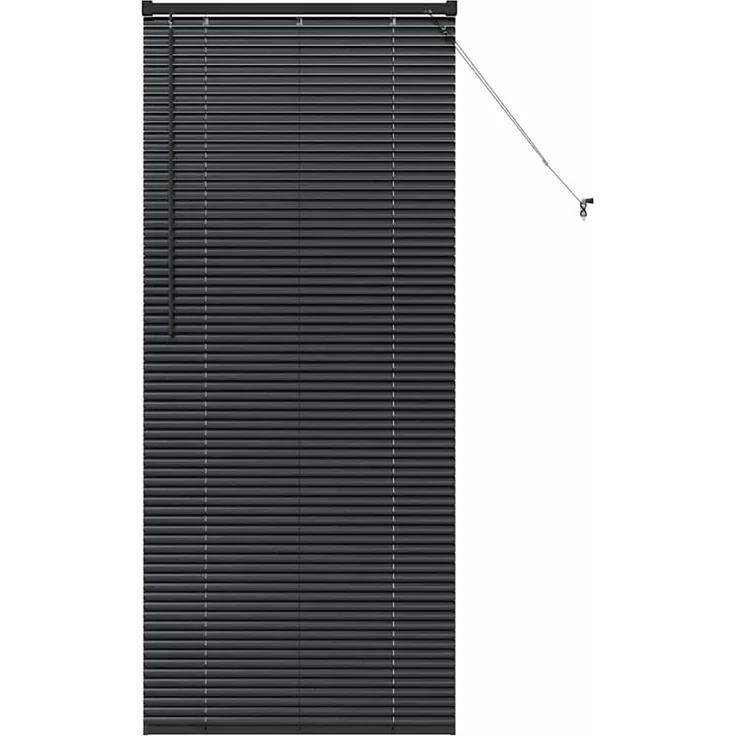 vidaXL Venezianische Jalousie Schwarz 175 x 80 cm 25 mm Aluminium 42006143 – Bild 2