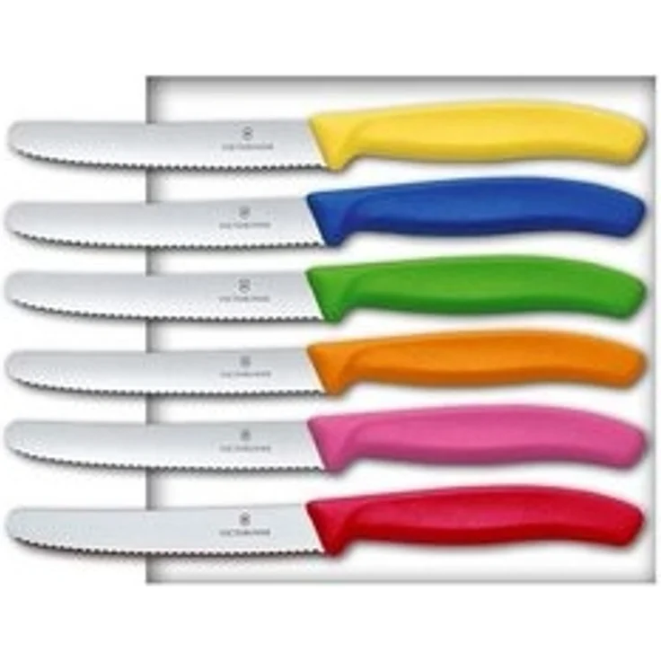 Victorinox | Tafelmesser Set | buntes Farbspektrum | scharfe Klinge für präzises Schneiden | ideal für jede Küche – Bild 4